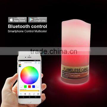 IOS Android Smartphone Controlled RGB Remote Control Led Candle Wax photo-2