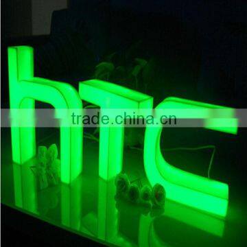 embossing acrylic letter plastic led letter lights sign