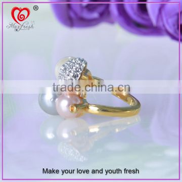 Factory directly selling three finger ring simple design 18k gold mens ring cheap gold ring