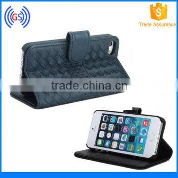 High Quality Mobile Phone Leather Case For Tables,Woven Pattern Fancy Wallet Leather Case For Samsung Galaxy Tab photo-5