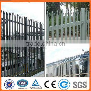 Cheap price powder coated steel palisade fence for sale