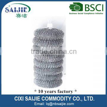 Kitchen cleaning galvanized mesh scourer