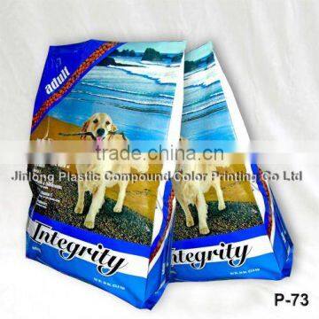 Quad sealed dog food bag