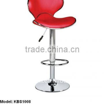 modern swivel bar stool with backrest