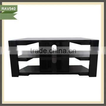 console glass wooden corner shelves tv stand RAV540