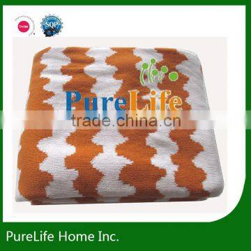 SZPLH 100% cotton baby knitted blanket and swaddles