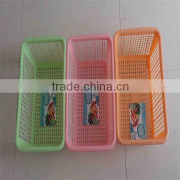 plastic nontoxic basket , colorful PP mesh basket