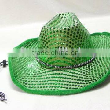 St. Patrick Hat,Sequin Cowboy Hat