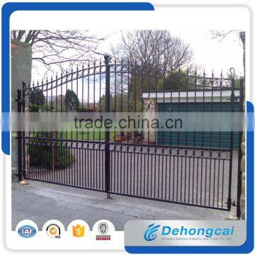 2016 latest main gate design cheap price simple modern house steel gate design/iron gate