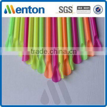 colorful Hot sales plastic spoon straw manufacturer