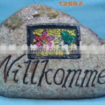 garden decoration, ceramic garden stone