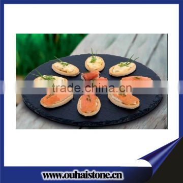 Slate round plate or tray