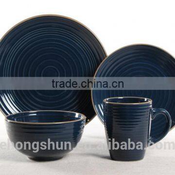 Cheap Color Glazed Stoneware Dinner Set photo-2