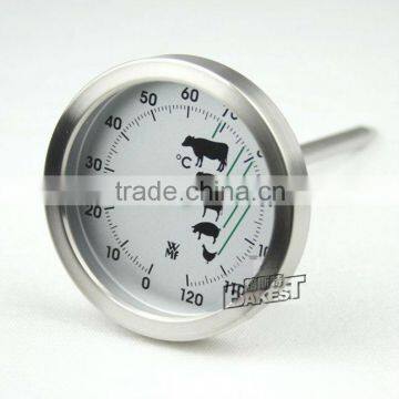 Q01 BAKEST stainless steel thermometer Hygrometer with probe/roast thermometer/food measuring apparatus
