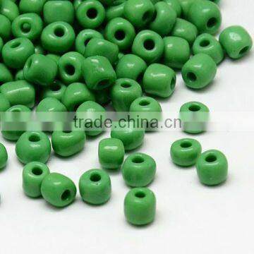 6/0 Opaque Glass Seed Beads, Solid Color Loose Micro Beads, 3.0~4.0mm, about 5000pcs/pound(SEED-A017-6-47)