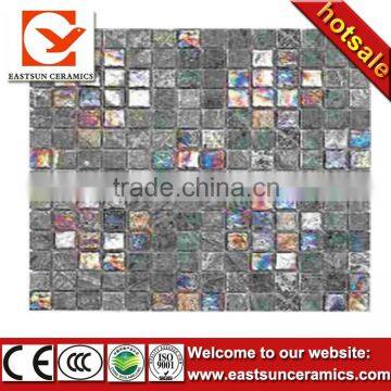 grey mixed color marble mosaic