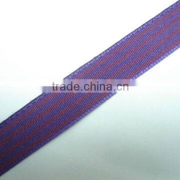 Solid polyester gift decorative ribbon plaid webbing tartan