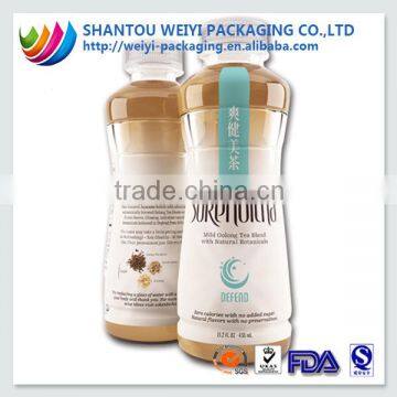 Full colors printing strong adhesive shrink sleeve label for bottle