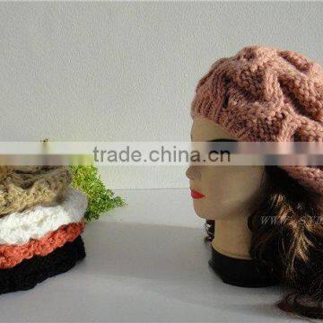 knitted beret