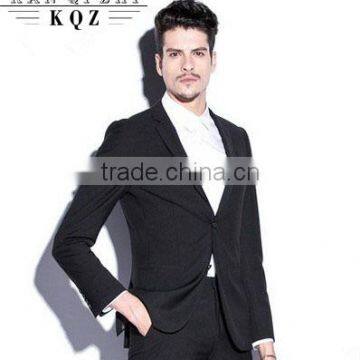 2 Piece Latest Design Men Suit Black Coat Pant Men Suit Simple Designs