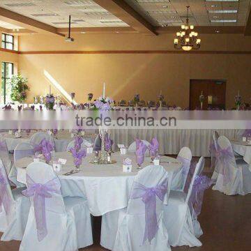 Cheap universal wedding chair covers with white