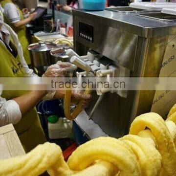 Stainless Steel Jipangyi Hollow Tube Corn Extruder Machine Ice Cream Corn Puffing Machine