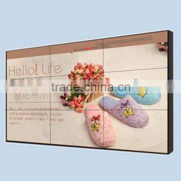 Creative advertising display using LED and LCD screen video wall