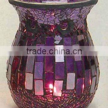 10.5Dx14H hand made mosaic mirror aroma oil burner