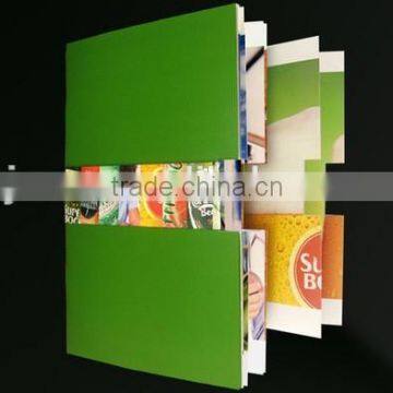 2016 popular design brochure & book with foil stamping / hot sale brochure & book printing