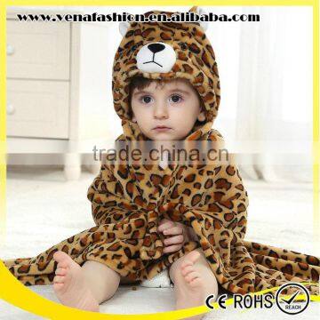Blanket Baby Robe Hooded Animal Baby Bathrobe photo-3