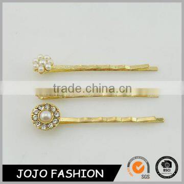 Trade Wedding Accessories Of The Hair Metal Crystal Pearl Hair Pin Set