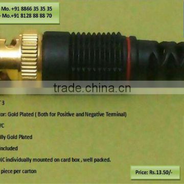 BNC PLUG CRIMP TYPE DERLIN RG58,rg59,rg6 connector