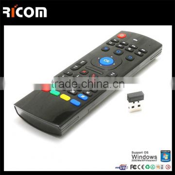 Multifunctional 2.4GHz Wireless Air Mouse Keyboard with IR Remote Control for Smart TV Box--MX3--Shenzhen Ricom