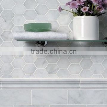 Bathroom wall decoration marble mosaic art pictures, marble mosaic tile