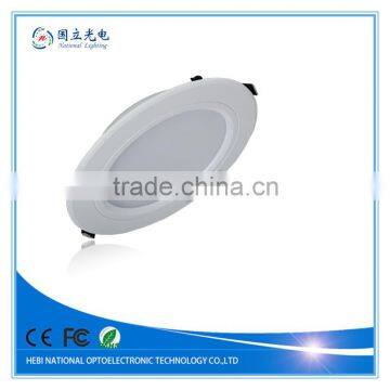 New design Al shell round panel Led downlight PMMA COVER
