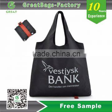 2016 Wholesale Nylon Foldable Shopping Bags Easy Carry Reusable Candy Color Nylon Shopping Bag,Waterproof Nylon Foldable Bag photo-3