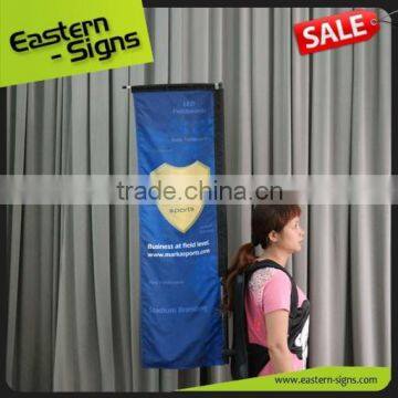 Advertising Backpack Rectangular Custom Bike Flag Poles