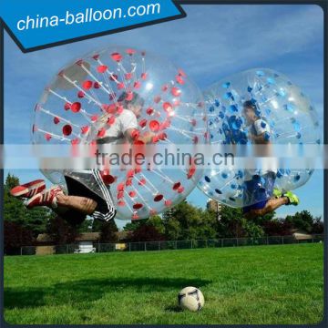 Inflatable toys bumper ball soccer bubble , human hamster ball cheap price