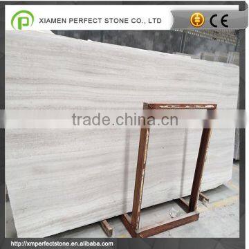 Polished marble White Wood Marble Slab