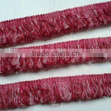 5cm Polyester brush chainette fringe for sofa decor