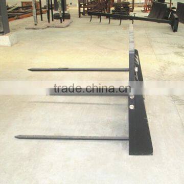 three tines Bale fork for tractor front end loader