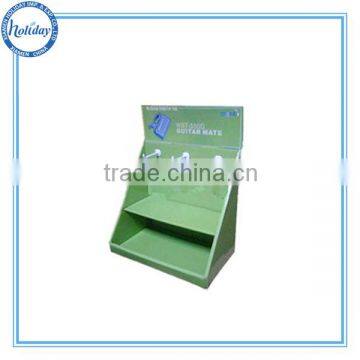 Blister counter display countertop corrugated cardboard display for blister with hooks cardboard counter display cdu