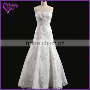 TOP SELLING!!! OEM Factory Custom Design full a-line bridal dress