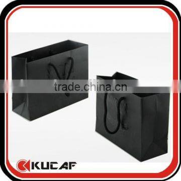 Plain paper black cosmetic bag