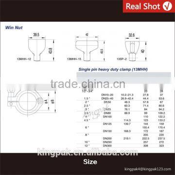 Stainless Steel Pipe Clamp Fittings Heavy Duty Clamp photo-5