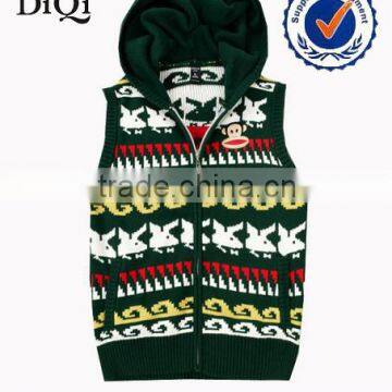2014 fashion boys jacquard cardigan sweater vest