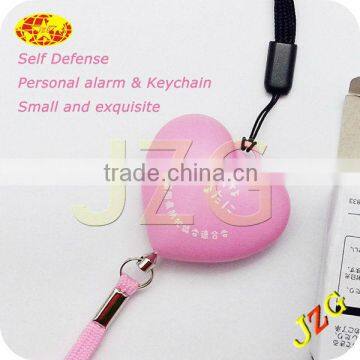 China Factory Hot Sell Lovely pink Heart-Shaped Personal Alarm