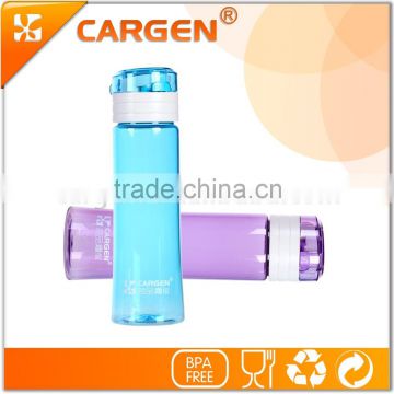 Novelty custom logo clear plastic sport water bottle