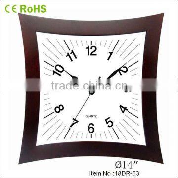 New designs fashion wooden wall hanging clocks