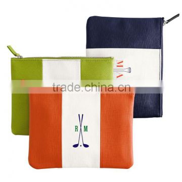 Travel faux leather Colorfield Zip Pouch